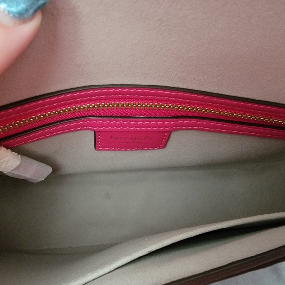 Kate Spade NWT Pink Croc Embossed - Picture 7 of 16